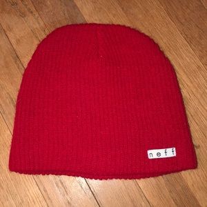 Red winter beanie
